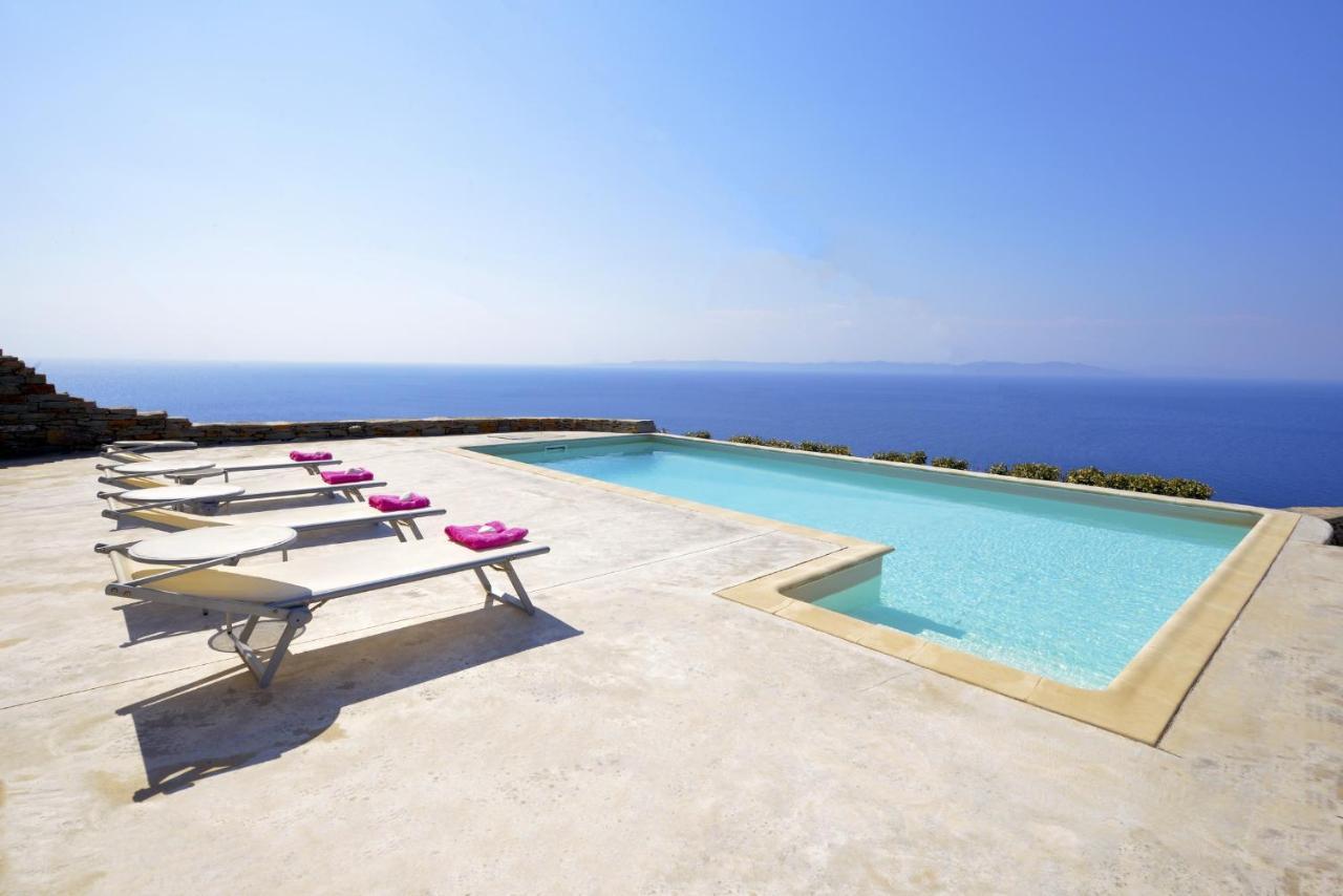 Spectacular Sunset View Villa At Melissaki Ioulis Exterior photo