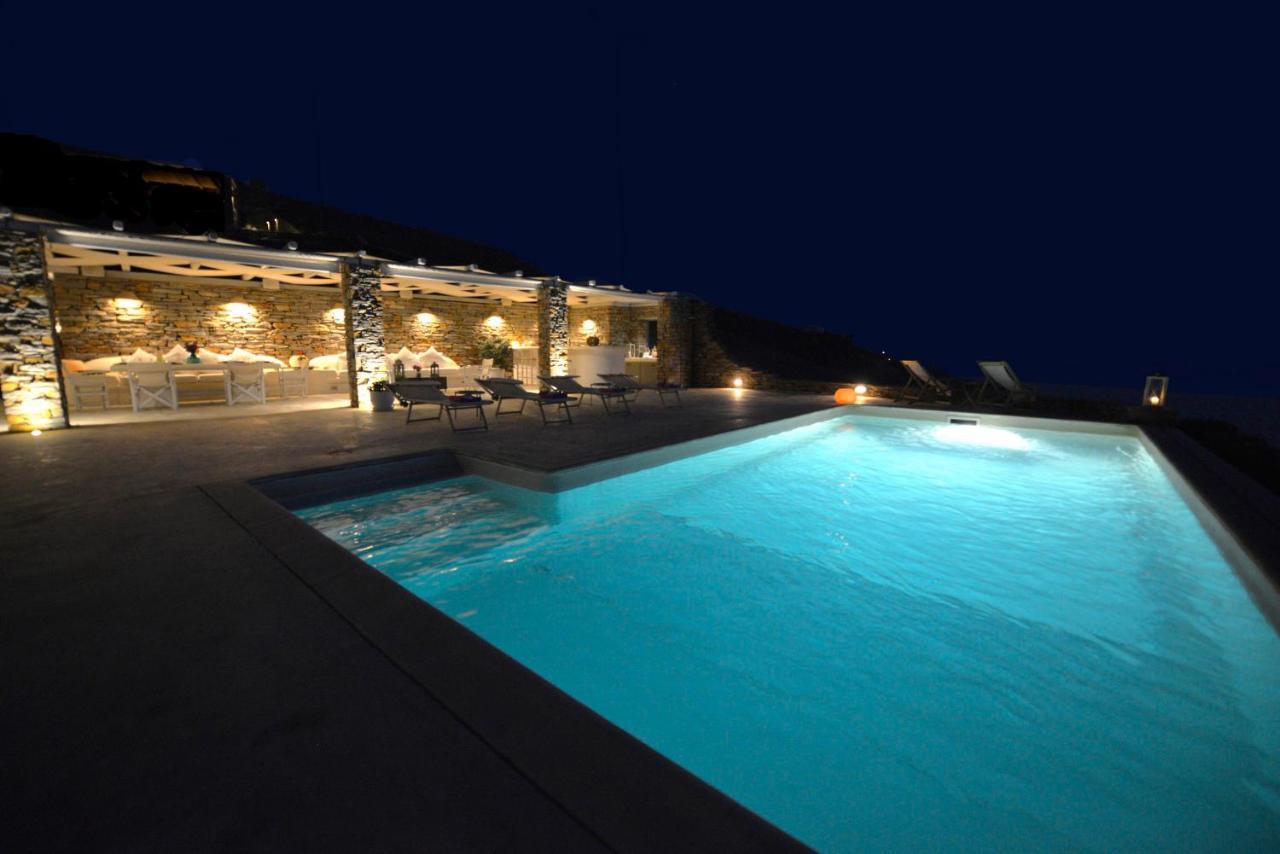 Spectacular Sunset View Villa At Melissaki Ioulis Exterior photo