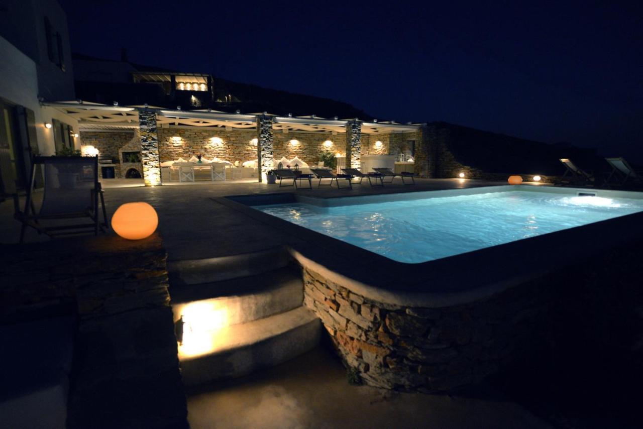 Spectacular Sunset View Villa At Melissaki Ioulis Exterior photo