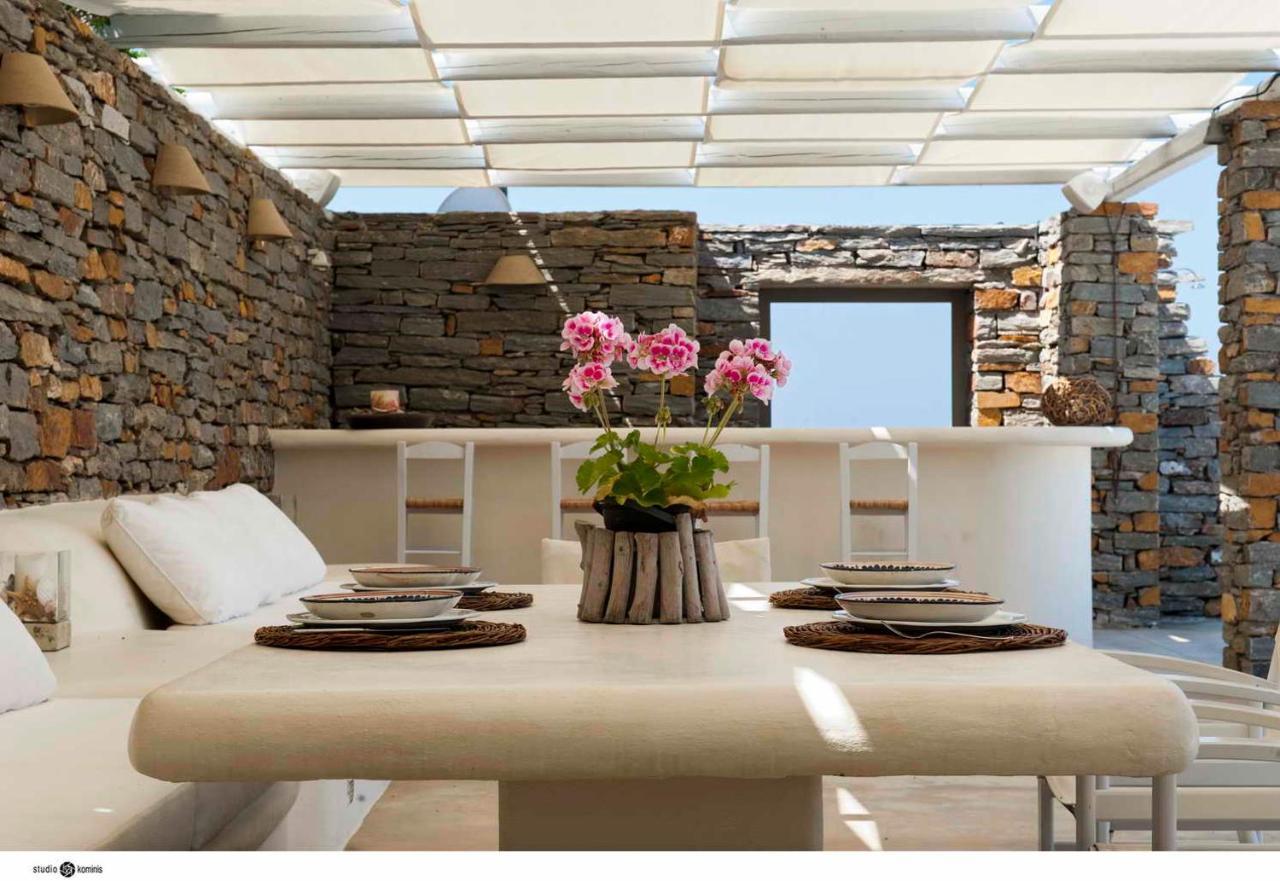 Spectacular Sunset View Villa At Melissaki Ioulis Exterior photo